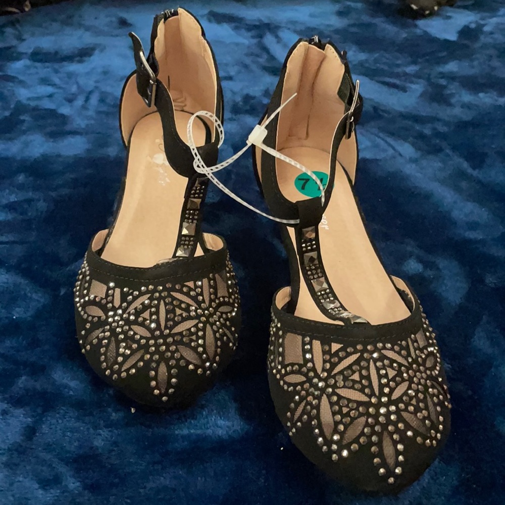 Forever 2 inch heels black color 7.5 size
